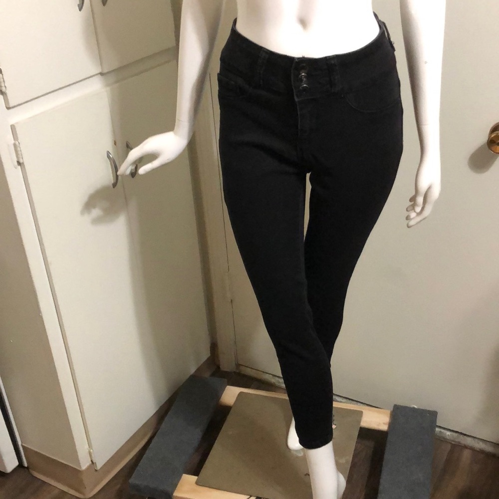 Blue Savvy Black skinny stretch jeans size 5